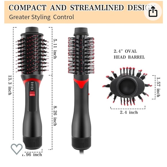Hair Dryer Brush / Blow Dryer Brush 4in 1 System - Picture 6 of 11